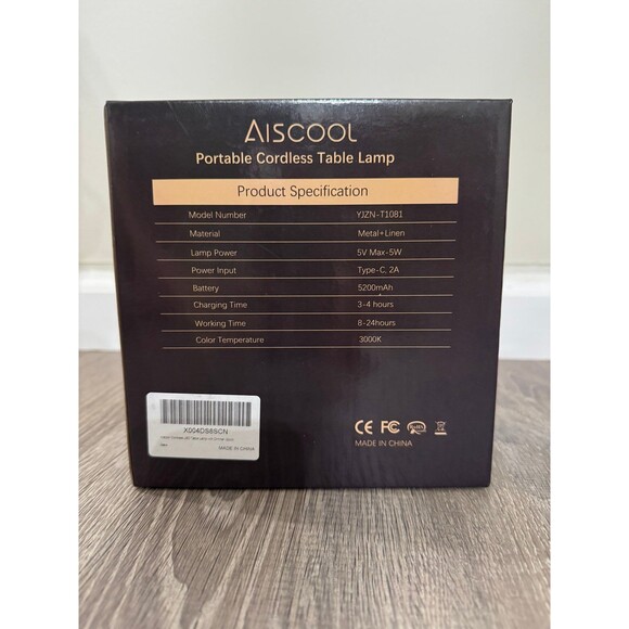 Cordless Rechargeable LED Table Lamp with Dimmer - Picture 2 of 4